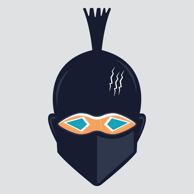 Ninja vector logo ontwerpsjabloon ninja gaming mascotte ontwerp