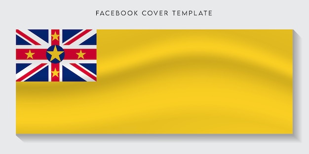 ニウエ国旗フェイスブックカバー背景