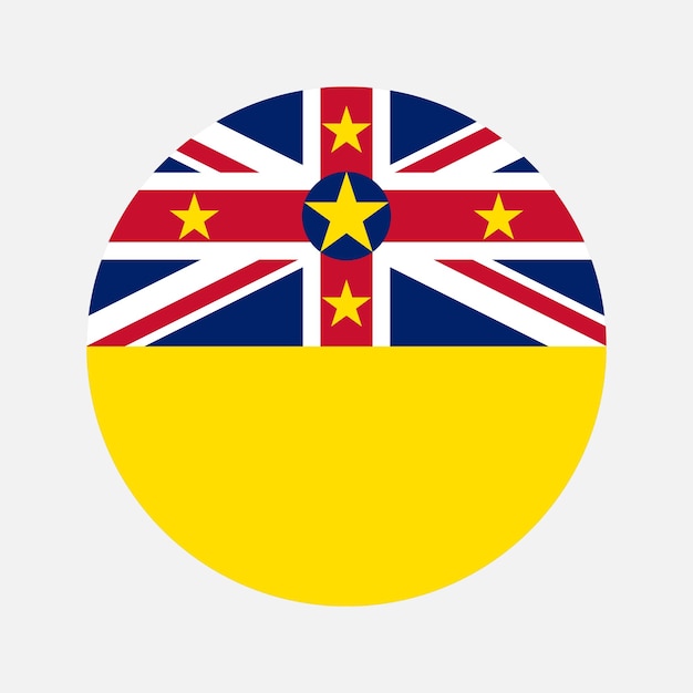 Вектор Простая иллюстрация флага ниуэ ко дню независимости или выборам