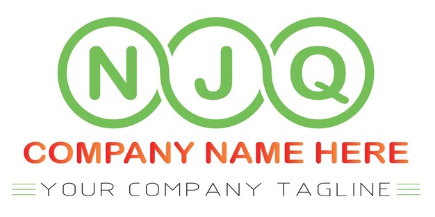 Njq letter logo design