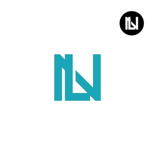 NL Letter LN Monogram Logoontwerp