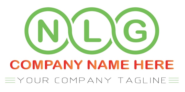 Vector nlg letter logo design