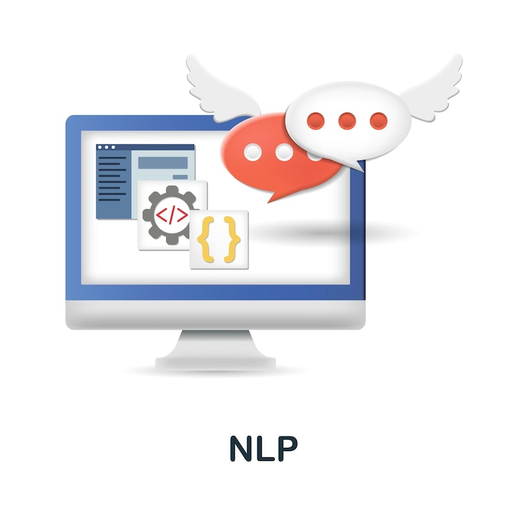 Vector nlp icon 3d illustration from neuromarketing collection creative nlp 3d icon for web design templates infographics and more