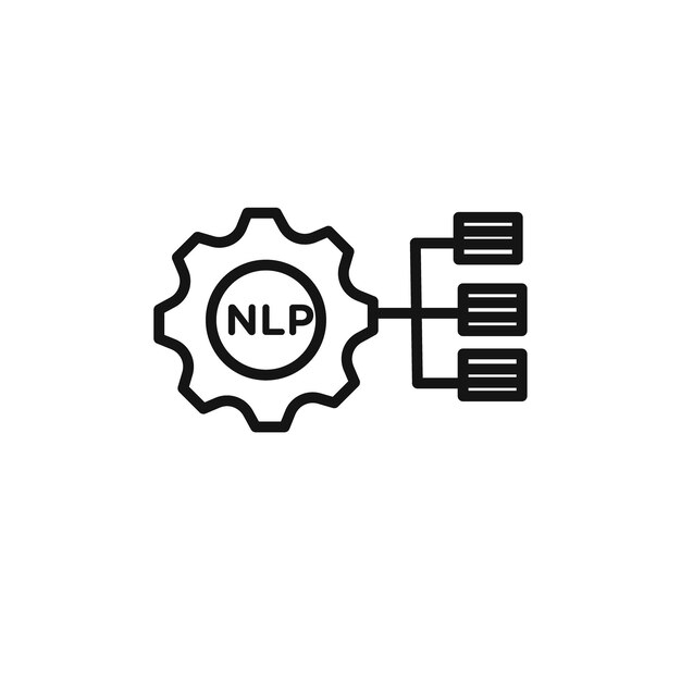 웹용 NLP 아이콘 터 세트 컬렉션