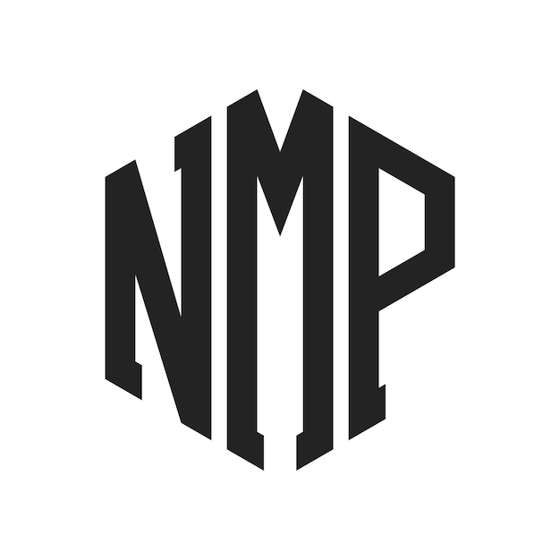 NMPのロゴデザイン - 文字NMPモノグラムヘクサゴンの形を用いたロゴ