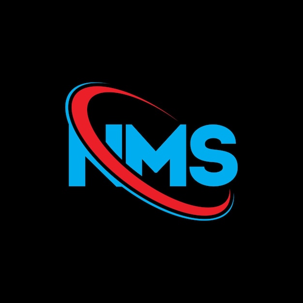 Vector nms logo nms letter nms letter logo design initials nms logo linked with circle and uppercase monogram logo nms typography for technology business and real estate brand