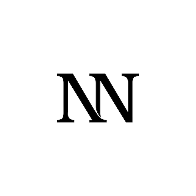 Vettore progettazione del logo nn