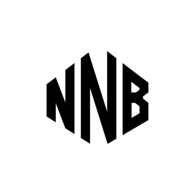 Vector nnb letter logo design with polygon shape nnb polygon and cube shape logo design nnb hexagon vector logo template white and black colors nnb monogram business and real estate logo