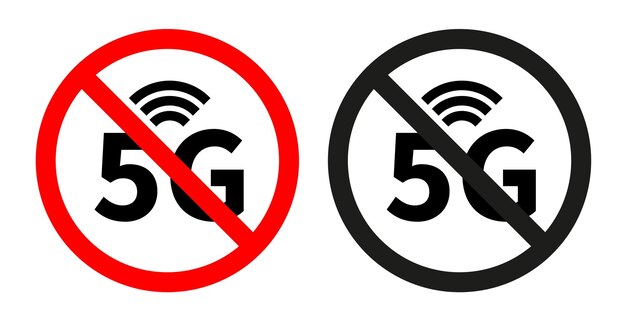 5G 信号サイン 5G テクノロジーのモバイルベクトルシンボル 5G ネットワークロゴ