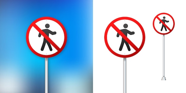 ベクトル 進入禁止 歩かない 踏まない 標識 ラベル ベクトル ストック イラスト