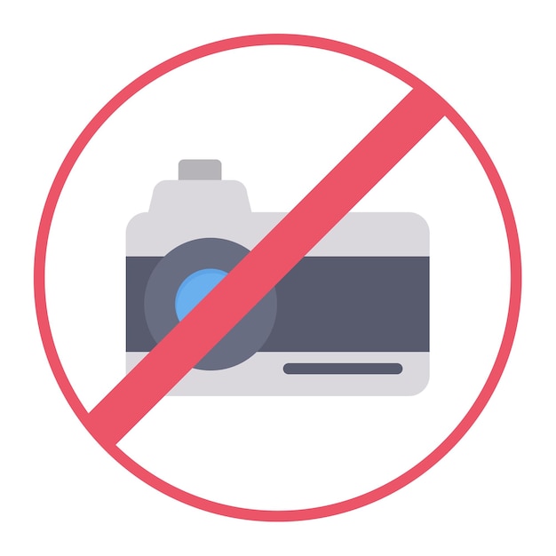 No Camera Vector Illustration