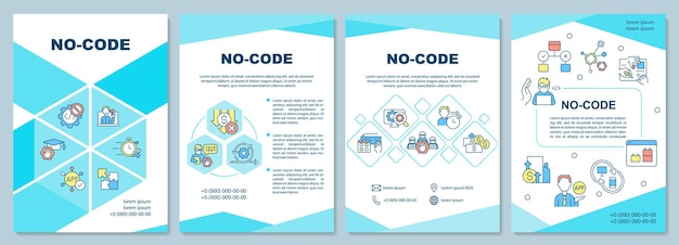 No code brochure template