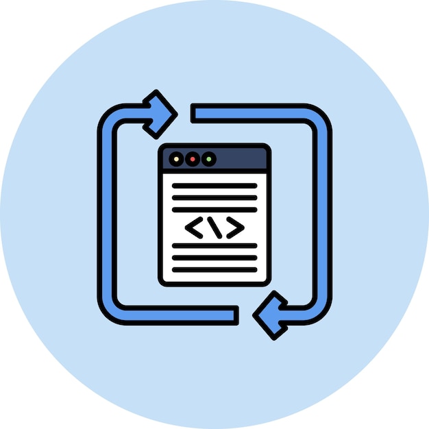 no code development platform flat illustration