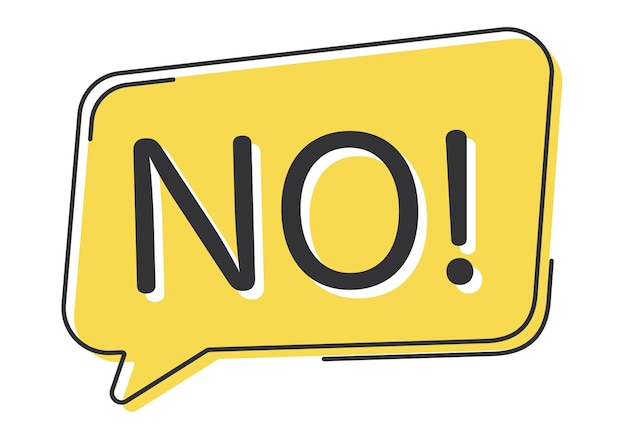 No comic speech bubble in pop art style Comic speech Dialog window Yellow banner for sale