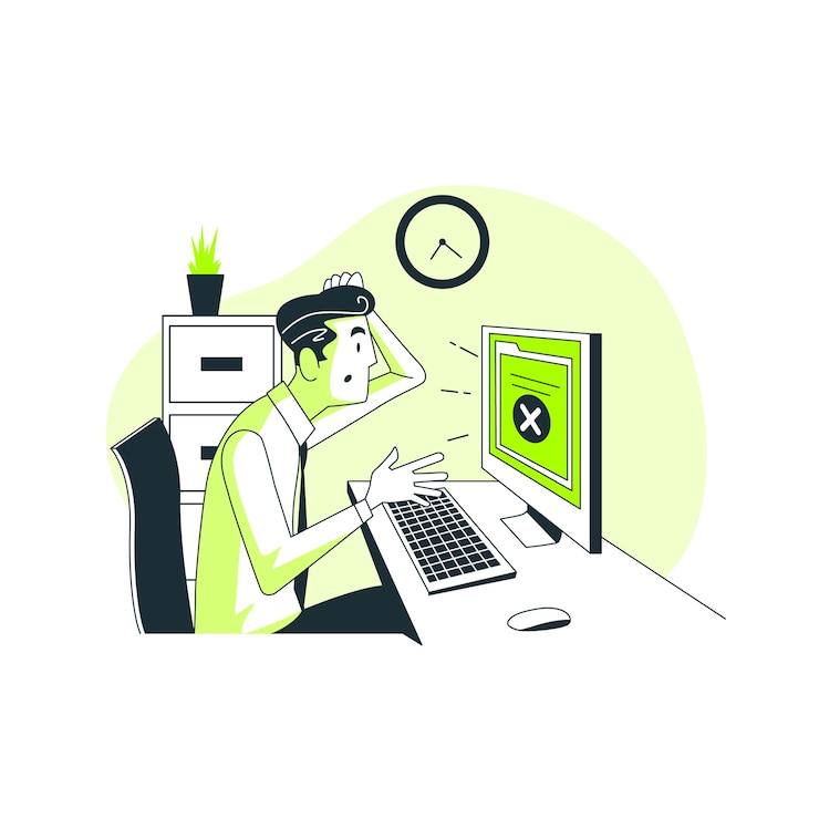 Vector no data concept illustration