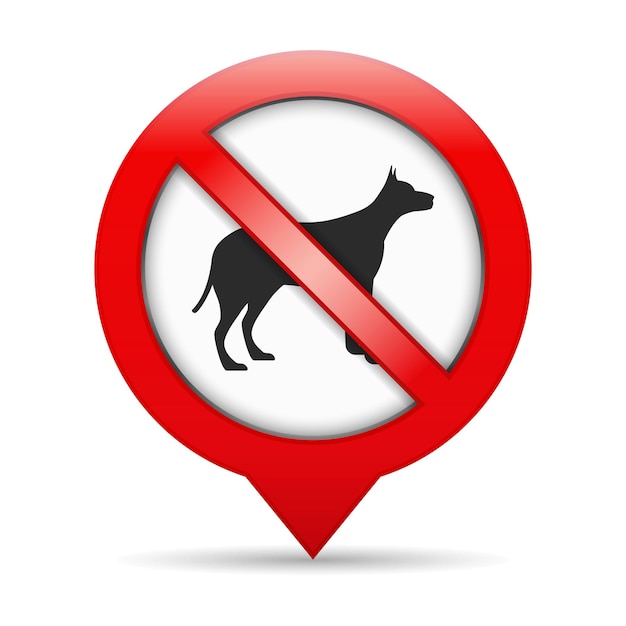 No dogs sign vector eps10 illustration