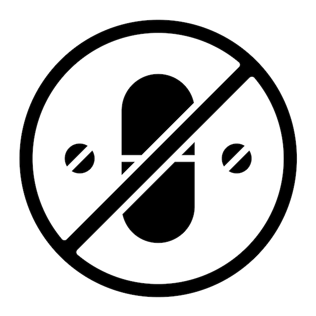 No Drugs Vector Illustration Style