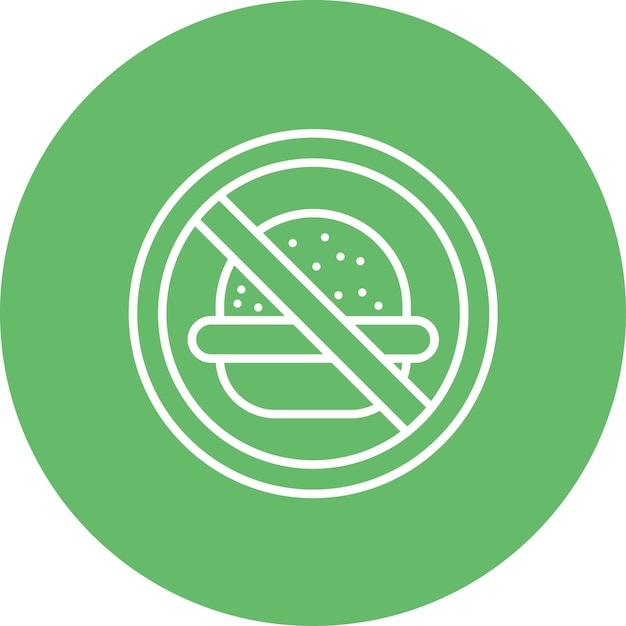 Vector no eating icon vector image can be used for ramadan