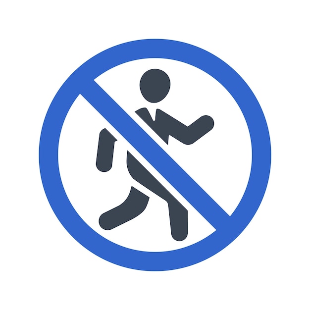 Vector no entry restriction icon