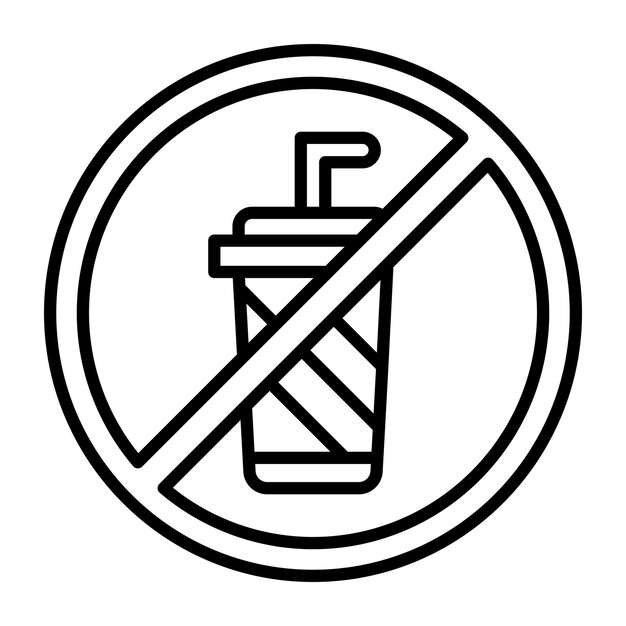 No fast food vector illustration style