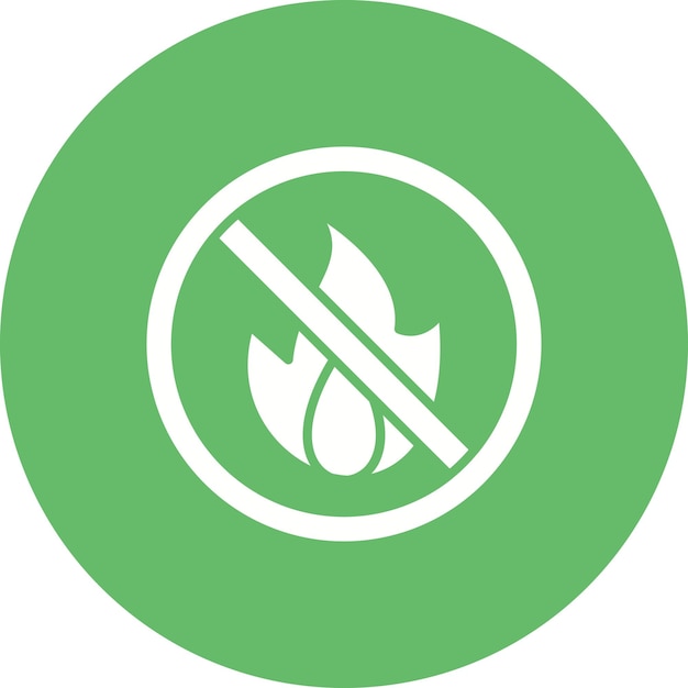 Vector no fire icon vector image can be used for petrol industry