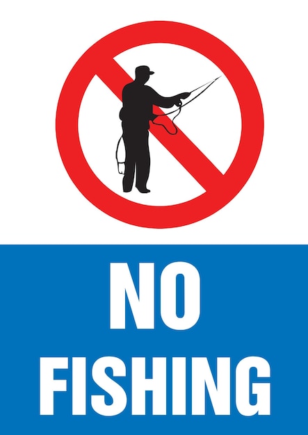 NO FISHING SIGN