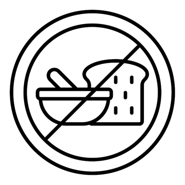 Vector no food icon