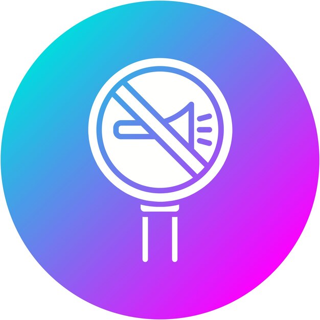 No Horn vector icon Can be used for Road Signs iconset