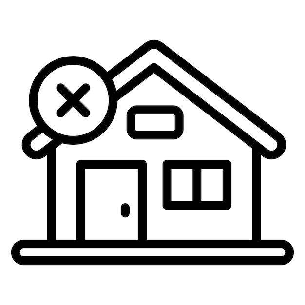 Vector no house icon vector image can be used for homeless