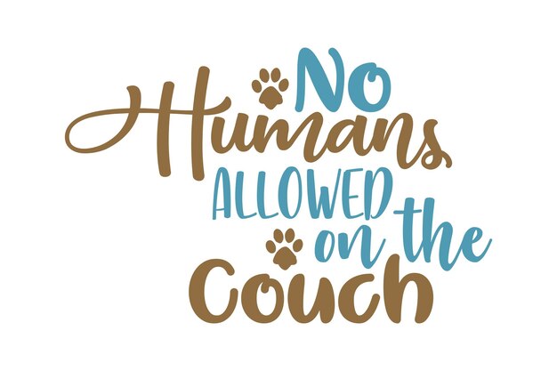 Vector no humans allowed on the couch