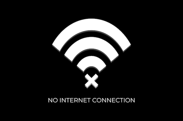 Nessuna illustrazione del concetto di connessione a internet