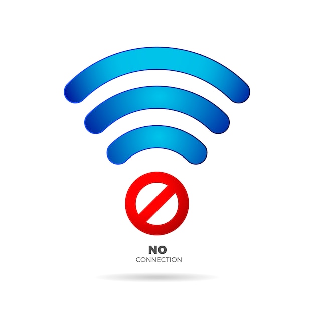 Premium Vector No connection sign