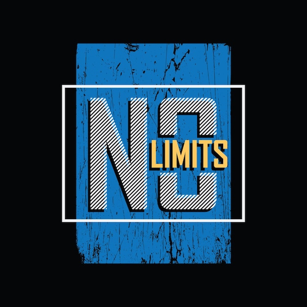 No limits tshirt and apparel design