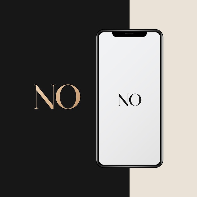 NO logo design vector image