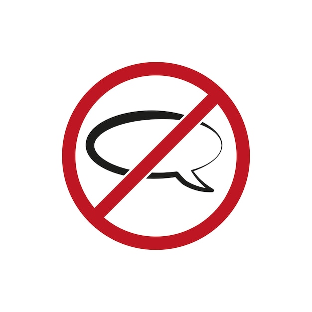 No message icon ban message sign vector illustration eps 10 stock image