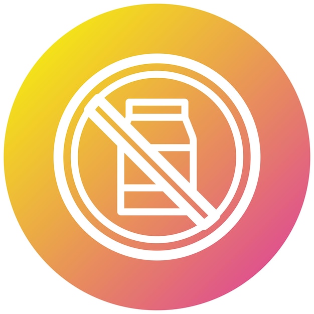 No milk vector icon design illustration