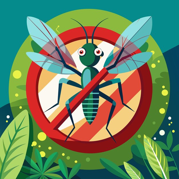 Vector no mosquitoes symbol