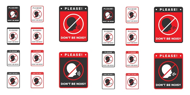 No noise icon sign vector design icon boards are prohibited from noisy