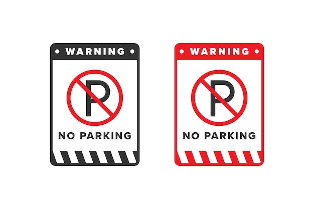 No parking icon vector