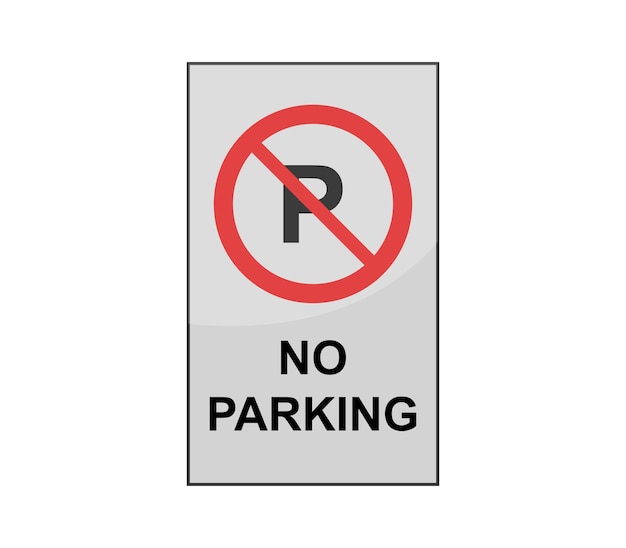 No parking sign