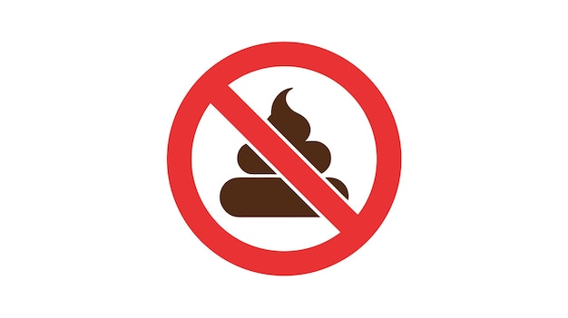 금지 구역 (No Poop Zone) 은 금지된 상징으로 묘사된 배설을 금지하는 보편적으로 인정되는 표지판이다.