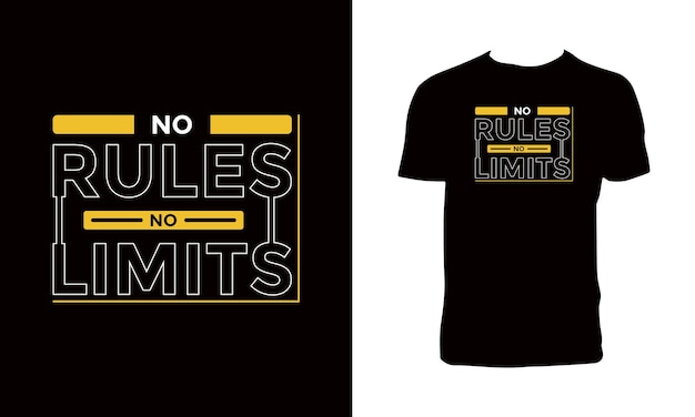 No rules no limits t shirt and apparel design.