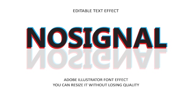 No Signal Text Effect Font