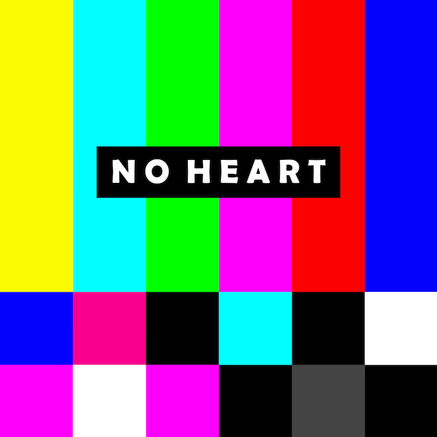 No signal tv test of vector colors bar test pattern