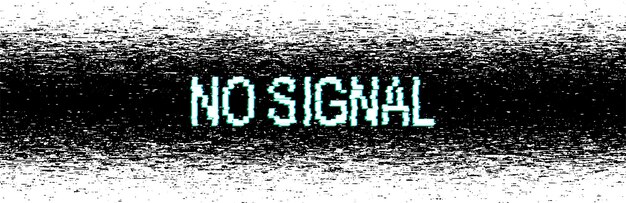 No signal with glitch effect Coding and hacking cyber security Hacked computer screen Abstract digital background with noise