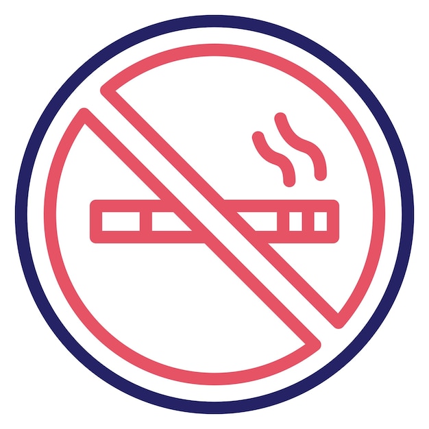 No Smokeing Area vector icon illustration of Hotel Services iconset