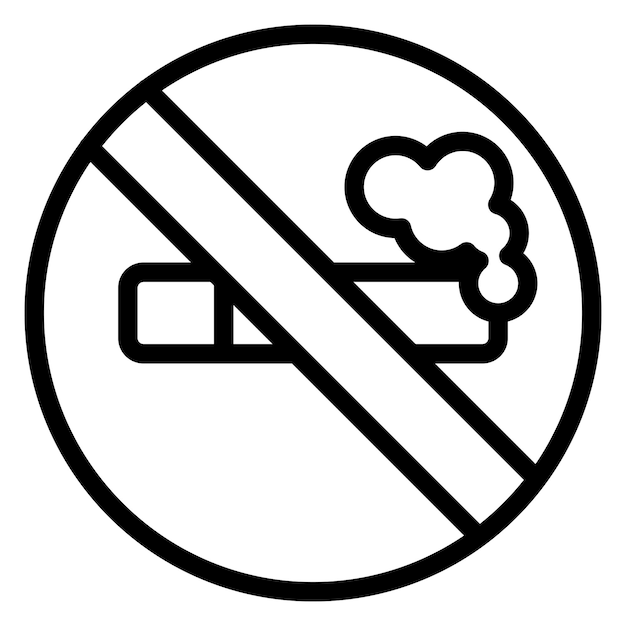 Vector no smoking icon style