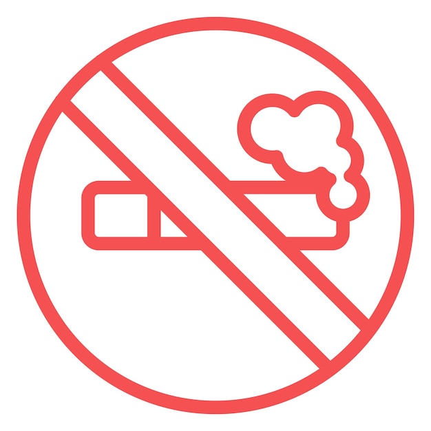 Vector no smoking icon style