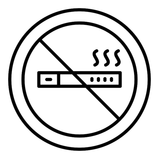 No Smoking Icon Style