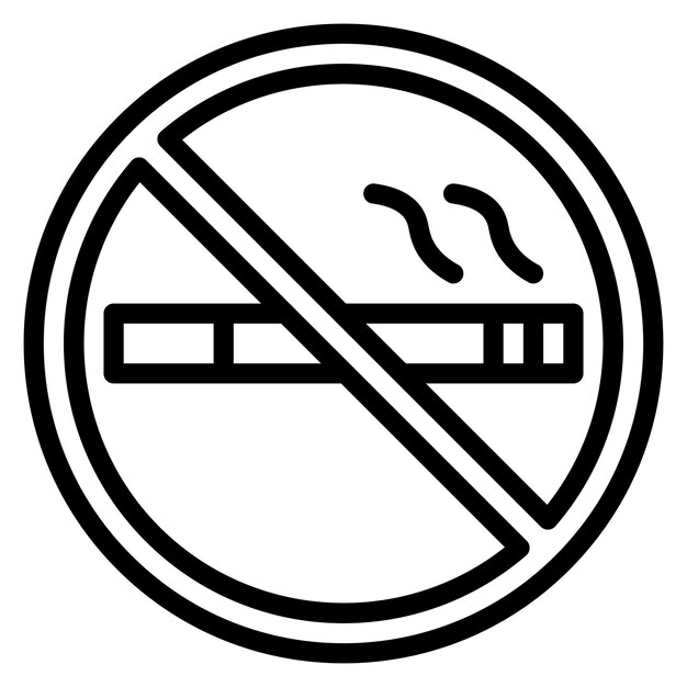 no smoking icon vector image can be used for railway